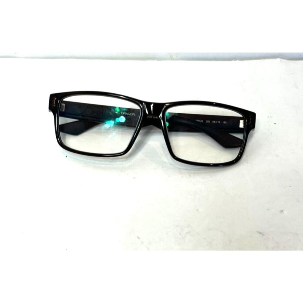 Dragon DR216 Count Matte Black Rectangular Eyegla… - image 2